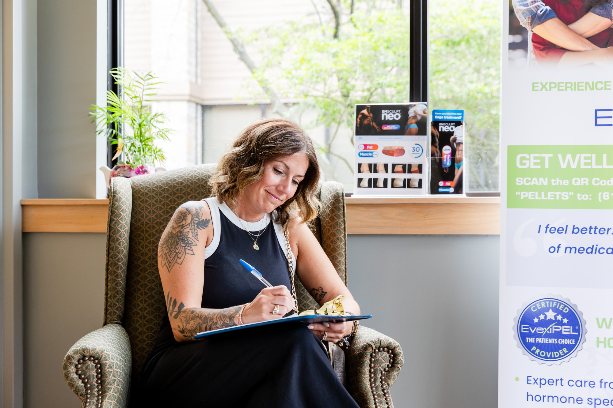 A patient signs up for about Hormone Replacement Therapy near New Albany, OH